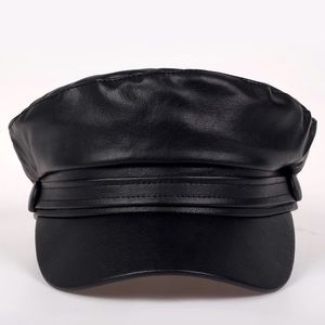 Page Boy PU Leather Cap